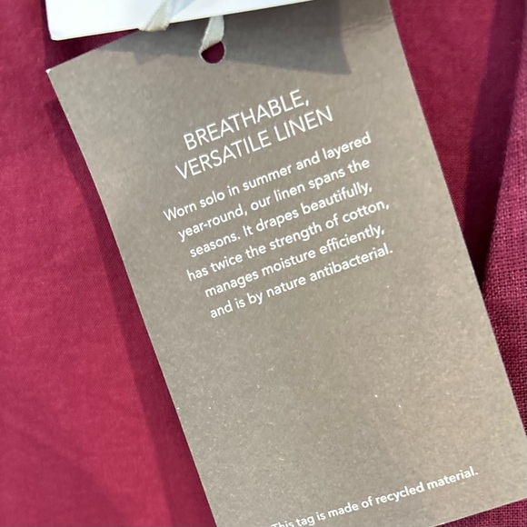 NWT - Garnet Hill Easy Linen Wrap Dress - Picture 13 of 16